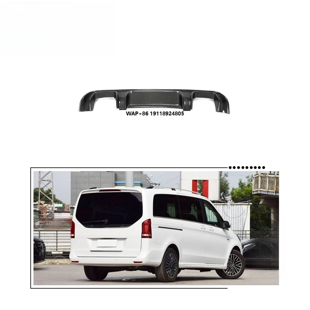 

For V Class V250 Vito Standard 2016-2018 Carbon Fiber Rear Bumper Diffuser Spoiler