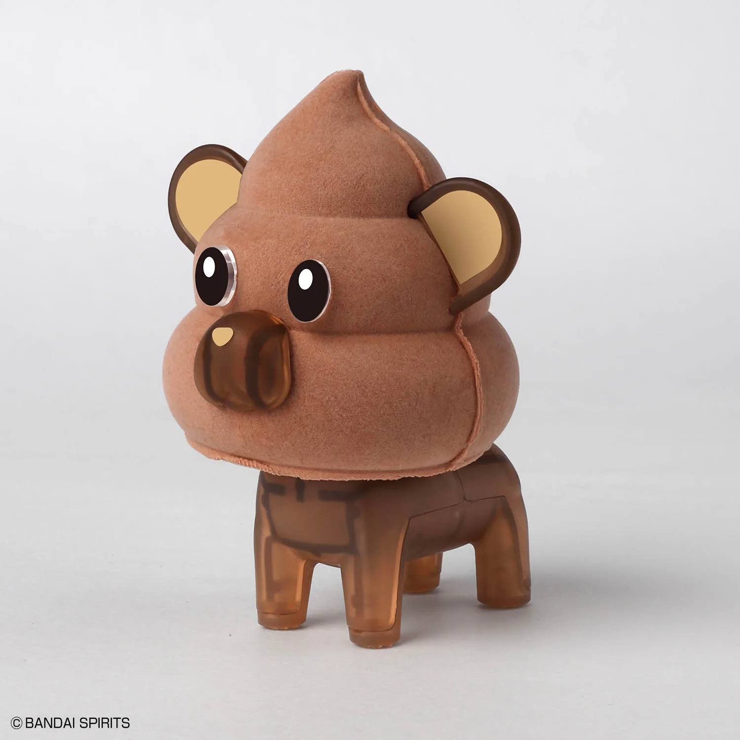 Véritable ensemble de modèles en argile Bandai série premier ensemble de merde d'animaux 1 chat et ours assemblé modèle collection figurine modèle jouet
