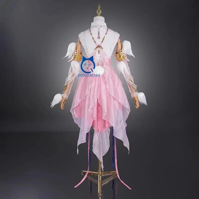 Game Naraka: Kostum Cosplay Bladepoint Douluo Continent Xiao Wu Gaun Bermain Peran Anime HuTao untuk Wanita Komik H415j.