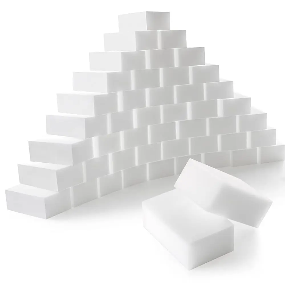 

50-Pack Magic Sponges Cleaning Eraser Multi-Functional Melamine Sponge Foam Cleaning Pads for Household Bathroom Furniture Ba