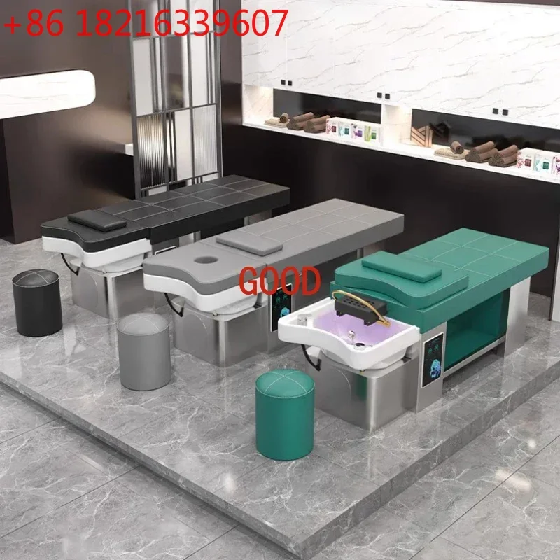 Hair Spa Machine Hairdressing Shampoo Bed Styling Chairs Stylist Cosmetologist Chair Basin Equipment Washing Massage XFY-022