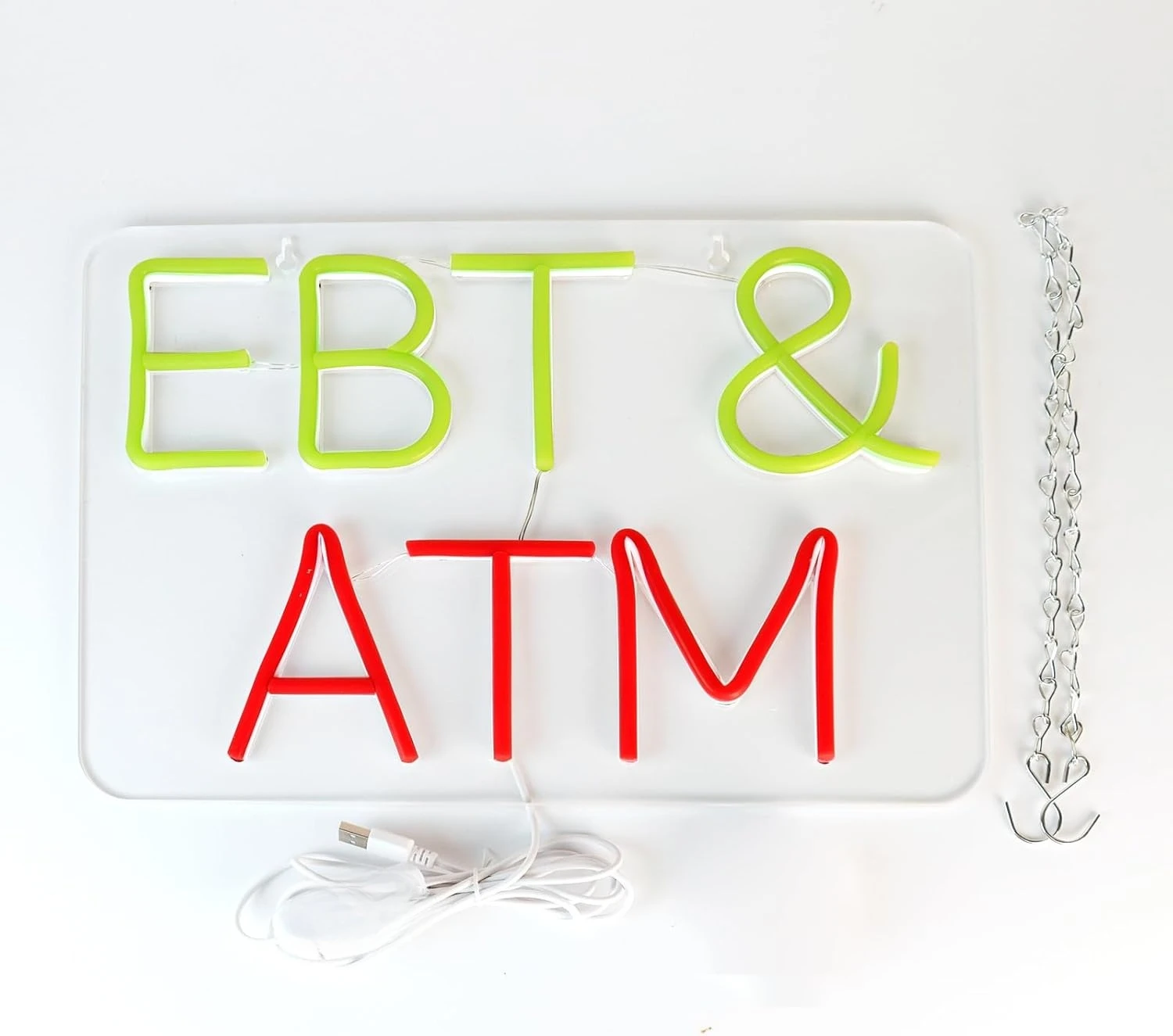 EBT & ATM النيون USB عكس الضوء ضوء النيون لمتاجر الراحة سوبر ماركت مطعم مكتب بار حانة ديكور الأعمال Led تسجيل