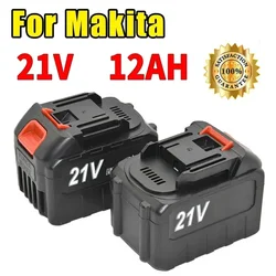 Batteria ricaricabile agli ioni di litio ad alta potenza 21V 12AH 9AH per Makita 18V 20V Cordless Dirll/Chiave senza spazzole/Cacciavite Spina UE