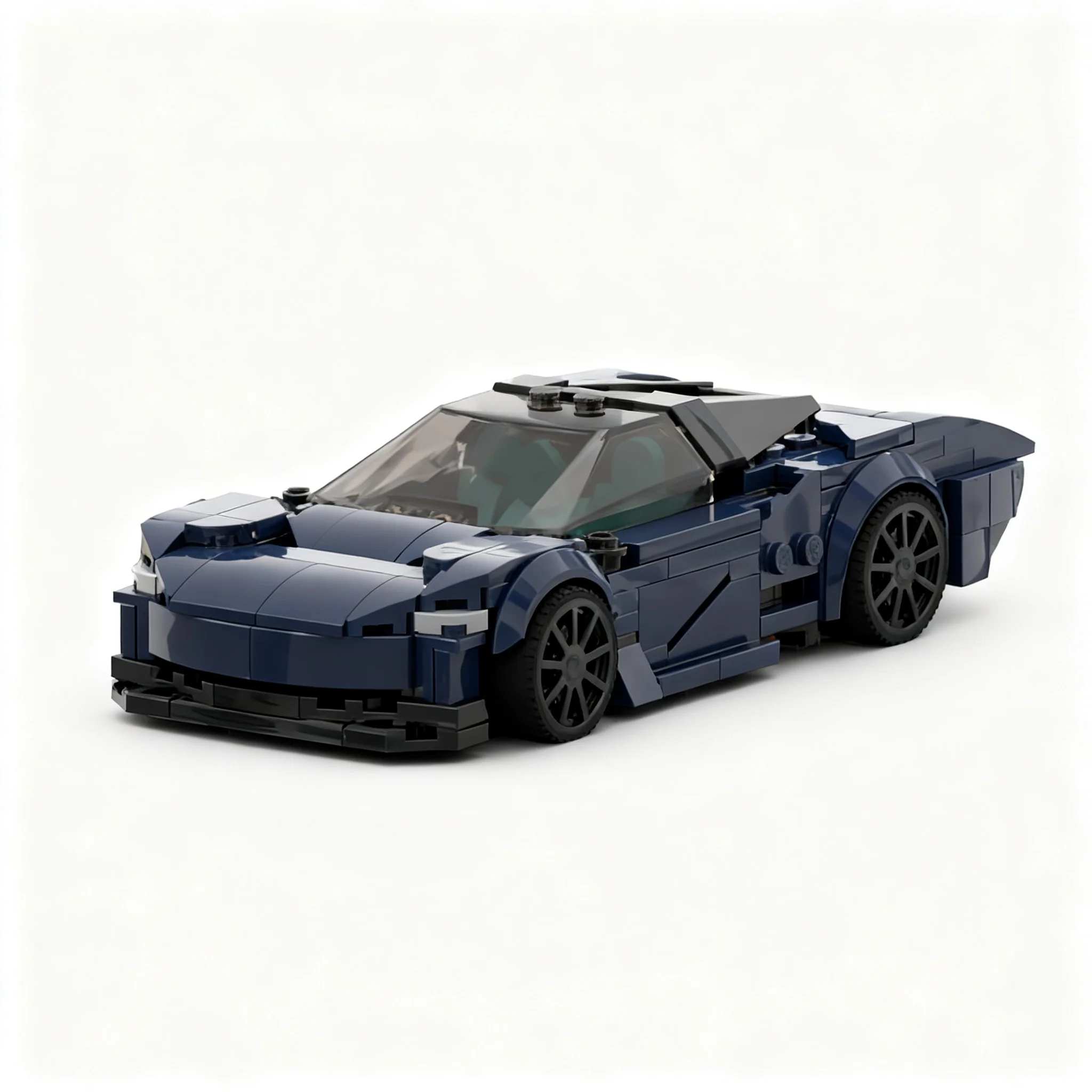 313pcs MOC McLarened Speedtail - Working Parking Brake Butterfly Doors City Champions Model Building Blocks Birthday Creative
