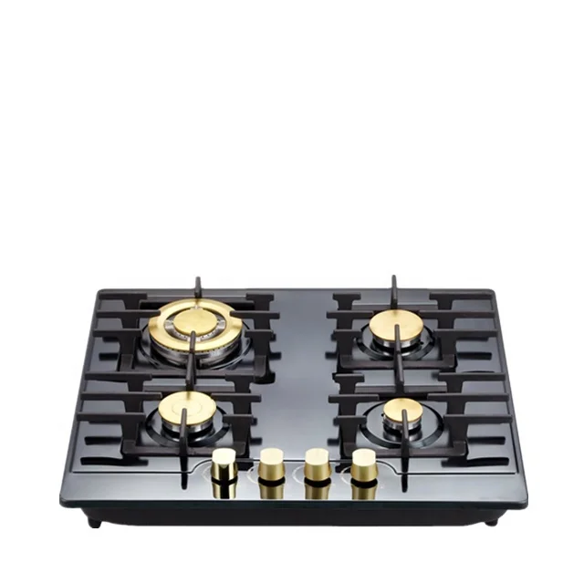 4 موقد غاز للاستخدام المنزلي تصميم مدمج للتثبيت