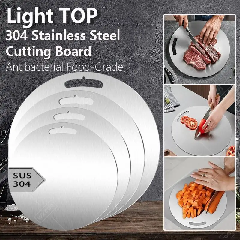

Stainless Steel304 Perfect for Cut Vegetables Fruit Kitchen Cutting Boards Double-Sided Food Grade Cutting Board Chopping Boards