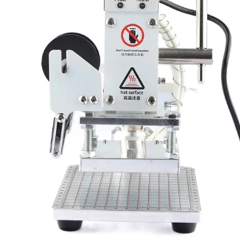 Hot Foil Stamping Machine Manual Digital Heat Press Machine PVC Leather Wood  Logo Embossing Bronzing Machine