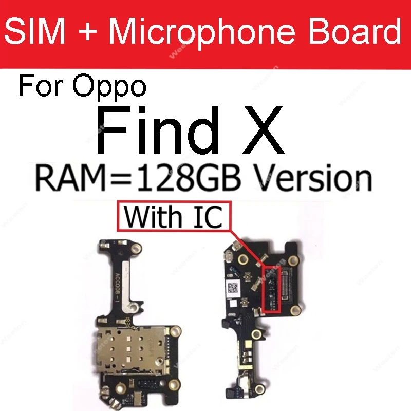 SIM Tray Board Flex Cable For OPPO Find X X2 X3 Pro X2 Lite X3 Neo SIM Card Slot Socket Board Flex Cable Connector Parts