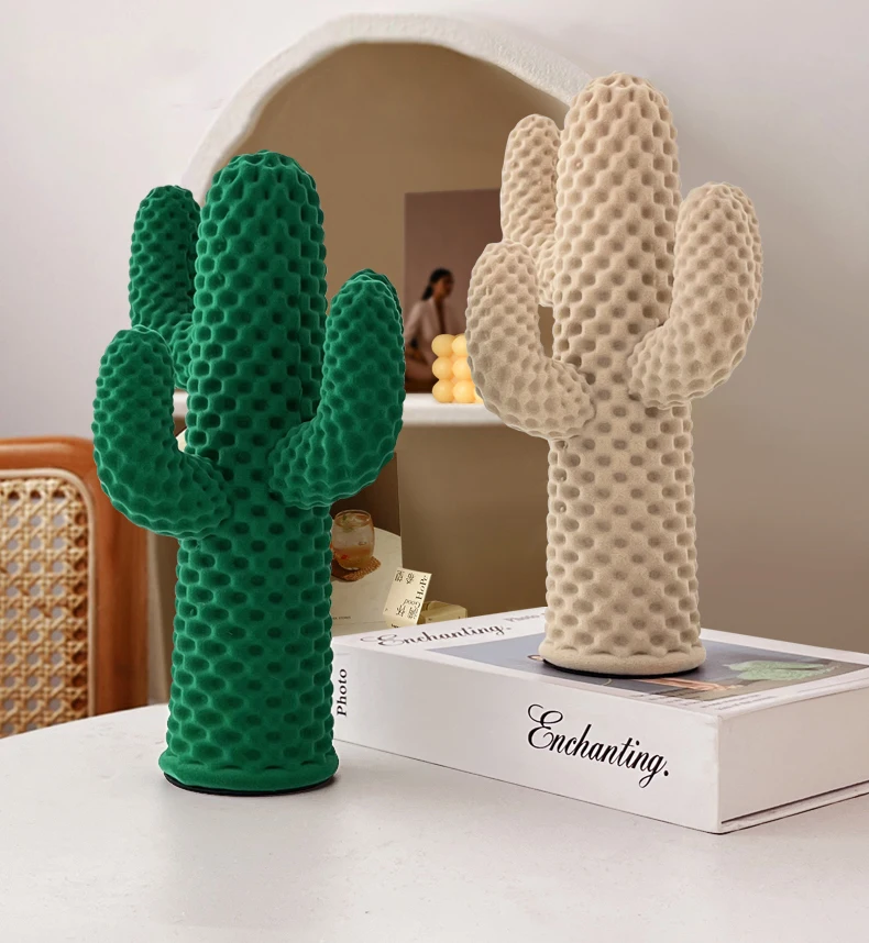 Cactus Sculpture Kawaii Living Room Desktop Decoration Accessories Nordic Simulated Plant Sculpture Desktop Ornament Gifts