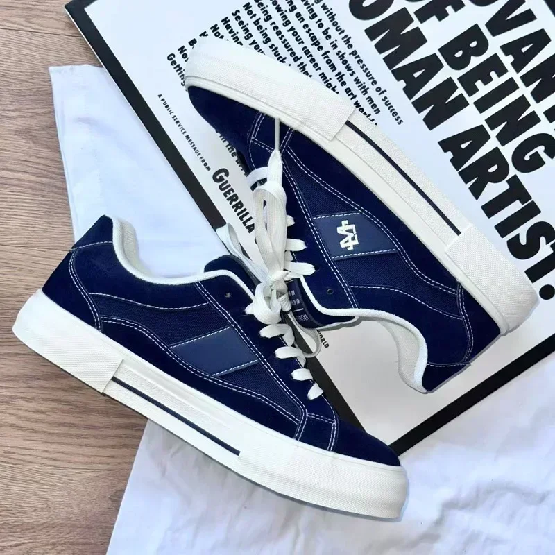 

2025 г., обувь для скейтбординга с пышным языком, замшевые вулканизированные кроссовки для мужчин и женщин, массивная повседневная обувь, дышащая прочная обувь, нескользящая подошва