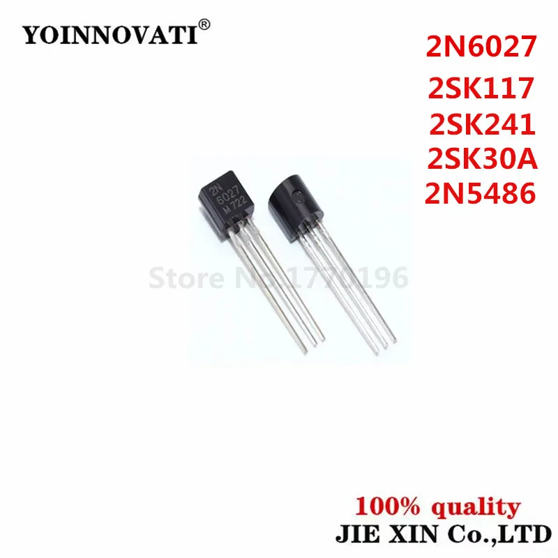 10pcs 2SK246 K246 TO-92 TO92 2SK30A K30A 2SK117 2SK241 2SK439 2N5486 2N5460 2N5484 2N5485 2N5457 2N5088 2N5089 2N6517 2N6027