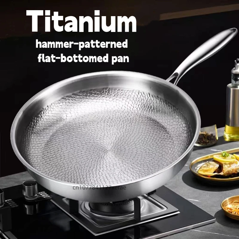 

Титановая сковорода, сковорода с плоским дном, сковорода с антипригарным покрытием без покрытия, сковорода с бытовым кованым рисунком, сковорода для стейка толстой огранки.