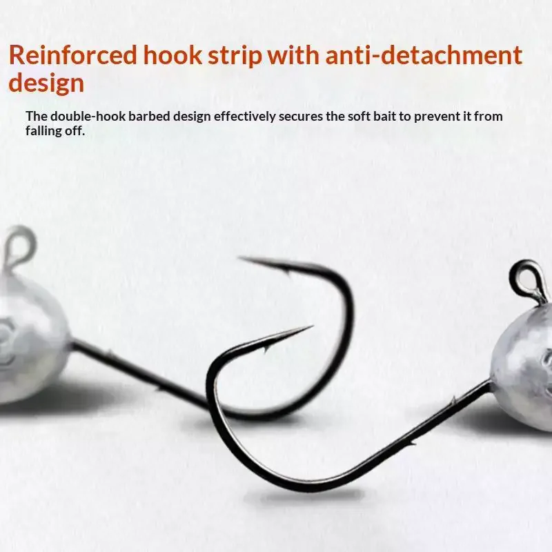 10PCS Jig Head Hooks 2.5g 3.5g 5g 7g Soft Lure Fish Hooks Bass Crankbait Rig Pesca Fishing Tackle Accessories