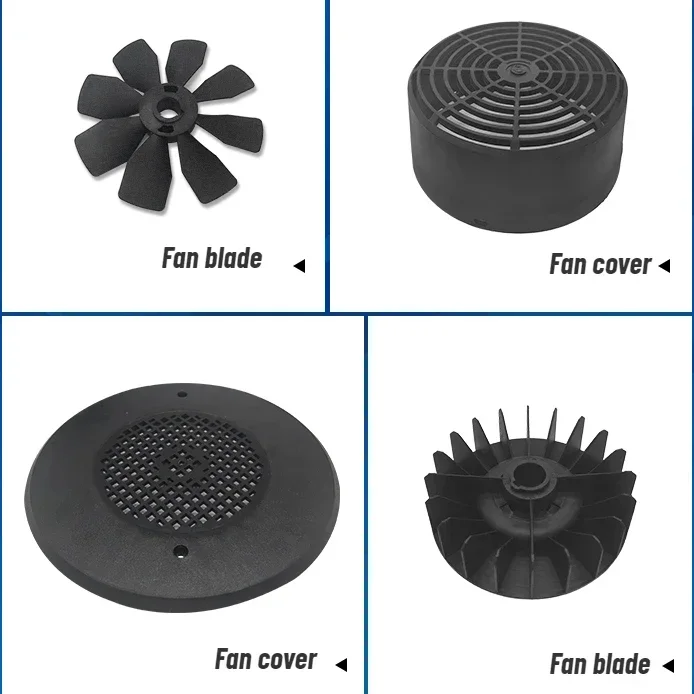 Vacuum pump cooling fan Blade cover for BUSCH RA0063 RA0100  RA0202D  RA0160 RA0202 Fan cover  Radial fan Axial flow fan