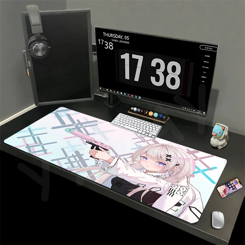 Imagem -02 - Coleção Impressa Gaming Mousepad Tapete de Mesa de Borracha Gamer Mousepad Tapete de Rato Grande Almofadas de Mesa Teclado Mats Design