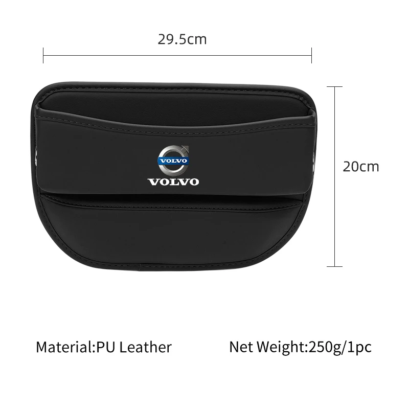 Car Seat Side Pockets Storage Holder Auto Seat Gap Crevice Storage Box For Volvo S60 XC90 XC60 C30 C70 XC40 V40 XC70 V70 V60 V50