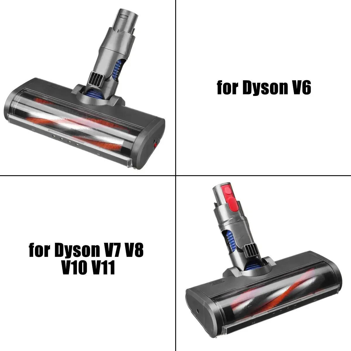 바닥 브러시 헤드, V6 V7 V8 V10 V11 진공 청소기 부품 매치 롤러 브러시 교체 가전 액세서리