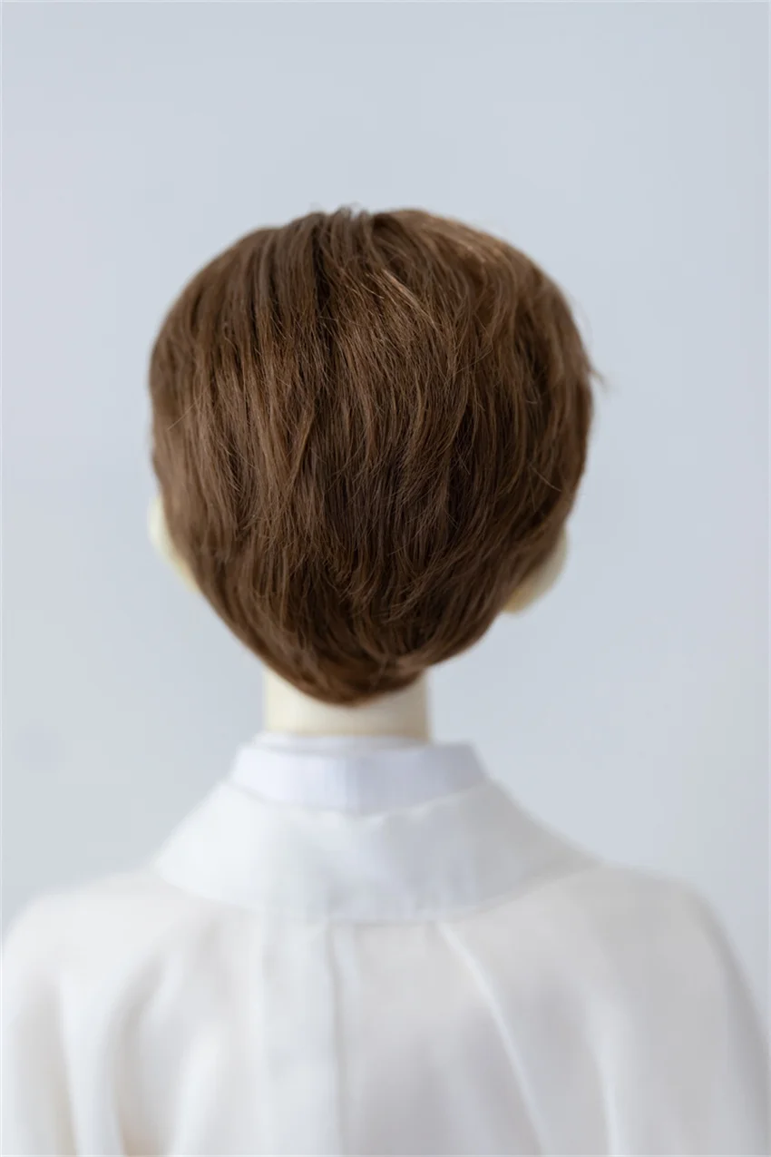 BJD wig Suitable for 1/3,1/4 doll wig milk silk forehead hand hook wig wipe glue styling wig(no doll)