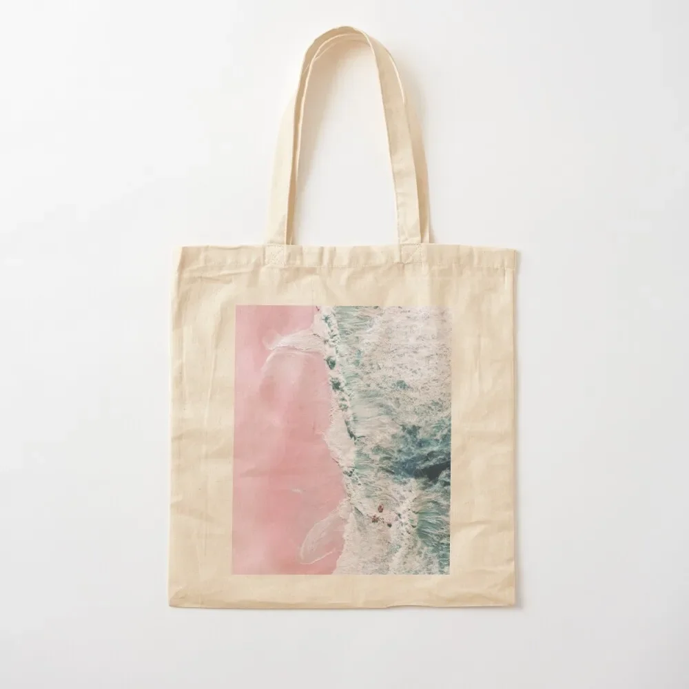 

Sea of Love - Pink Sandy Beach - Ocean Sea Crashing Waves photography by Ingrid Beddoes Tote Bag bags luxury women Tote Bag