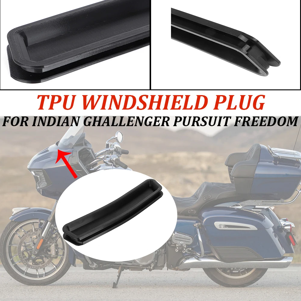 1 Pcs For Indian Challenger Pursuit & Freedom Windshields Plug High-Quality TPU