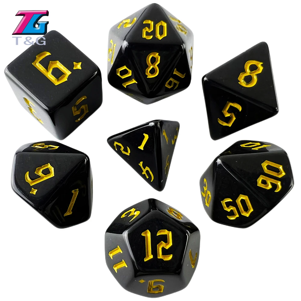 

Набор непрозрачных кубиков DNDGame, D4, D6, D8, D10, D12, D20, ролевые игры, D & D, RPG, настольная игра в подарок, новая