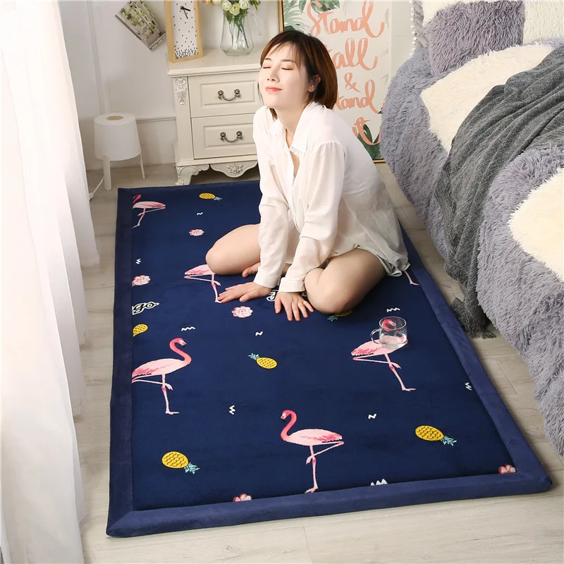 2CM Japanese-style Tatami Mat Floor Mat Home Sleeping Bedroom Baby Crawling Mat Bedside Blanket Thickened Anti-fall Dropshipping