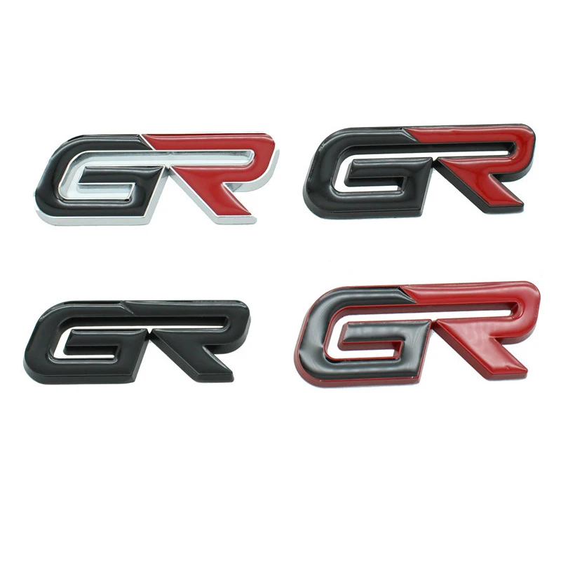 

3D Metal GR Sport Logo Car Badge Emblem Decals Sticker For Toyota Camry Corolla Yaris Prius RAV4 Hilux Auris Supra Auto Styling