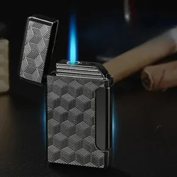 Torch Lighter Windproof Refillable Butane Gas Jet Torch Lighters Metal Cigar Lighter Gift for Friend  Cigarette Accessories