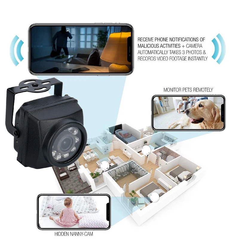 Mini 5MP Outdoor WiFi IP Camera Bird Cage Security CCTV 32g Video Surveillance H.265 NVR Wireless Motion Detect ICsee Xmeye App
