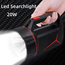 Portable Rechargeable Spotlight  High Power Led emergency Camp Flashlights ABS Waterproof Torch Work Light Outdoor Searchlight