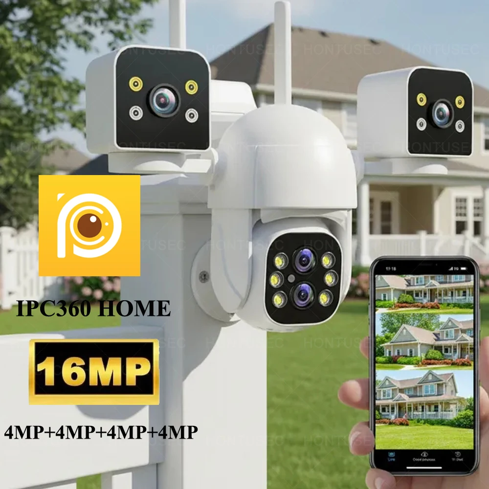 

IPC360 HOME 8K 16MP 10X Zoom WIFI PTZ Camera Outdoor Color Night Vision Two Way Audio Auto Tracking Wireless Security Camera