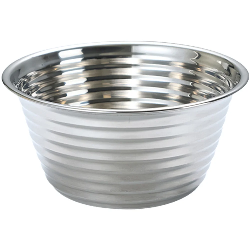 Stainless Steel Soup Deepen Fruit Salad Mixing Bowl For Kitchen Restaurant Party Korean-Style Thread Pot Multi-Function