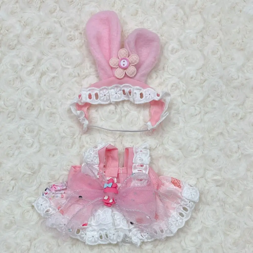 Schattige pop mooie kleding met cartoon hoofdbandaccessoires 10-stijlen pluche poppenkleding prinsessenjurk