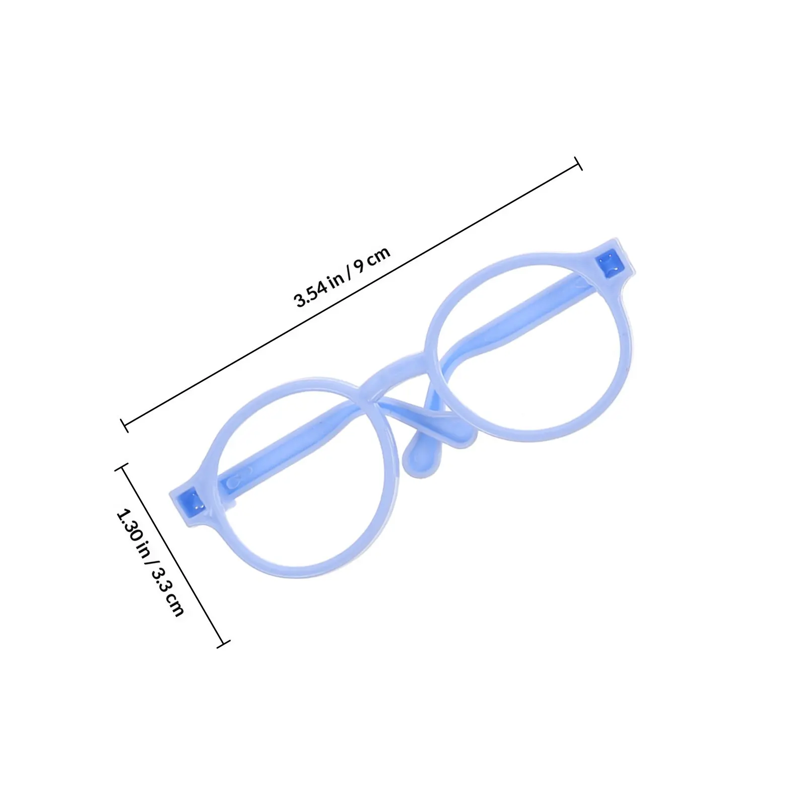 4Pcs Cotton Accessories Mini Glasses Frames Stylish Eyewear for Dress Up Baby DIY Reborn Eyeglasses Frames Accessories view 4