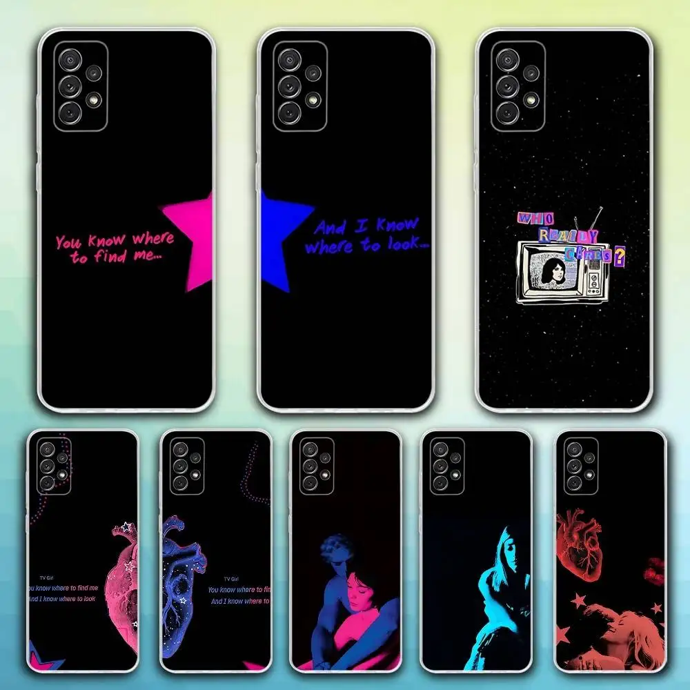 Casing Ponsel Album TV Girl untuk Samsung S30,23,21,22,20, FE Lite,S10,9,8,7 PIus Note20ultra Transparan Lembut