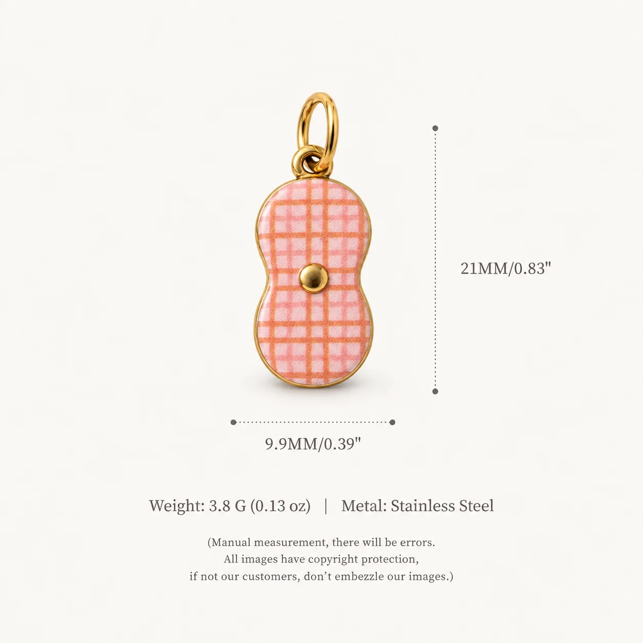 316 Edelstahl Wasserdicht Farberhaltend Retro Niedlicher Kranich Vogel Kürbis DIY Anhänger Charms für Schmuck – Detail 6