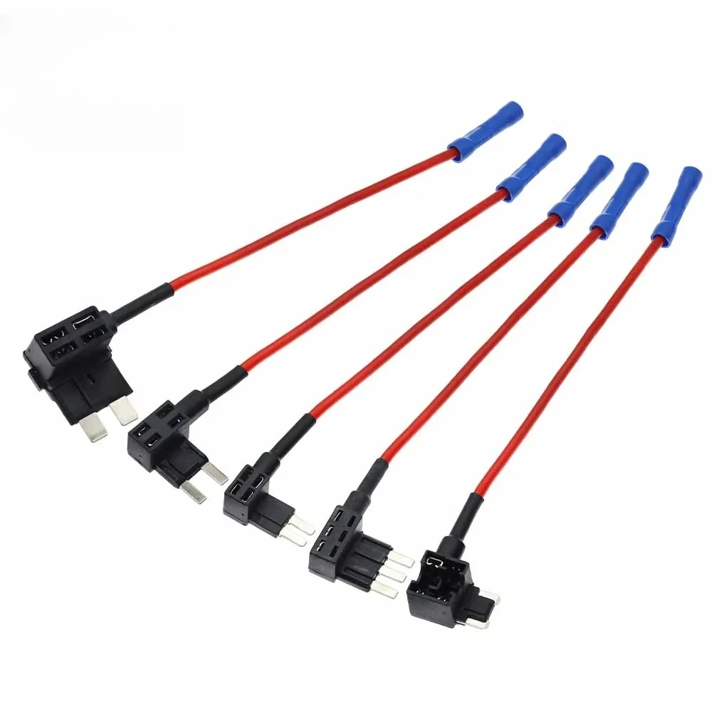 MINI KLEINE MITTLERE Größe Auto-Sicherungshalter Add-a-Circuit TAP-Adapter Micro Mini Standard ATM-Flachsicherung für Autos und Lieferwagen 32V 20/10/5 Stück – Detail 5
