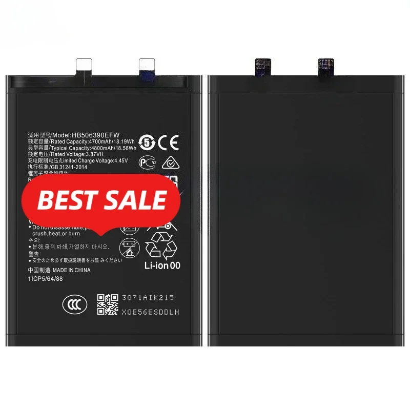 HB506390EFW for Huawei Honor 70/60/60 Pro Phone Battery 0 Cycle High Quality High Capacity Replacement Bateria  with Tools