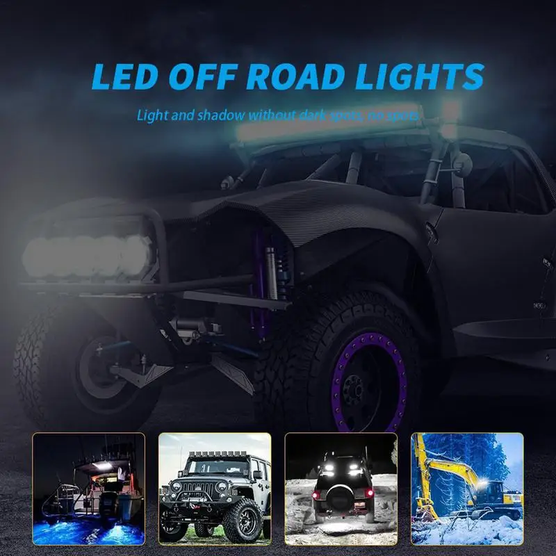 Construction Vehicle Lights Powerful 1700LM Tractor Lights 17W Multipurpose Driving Lights Auto Work Light For Trucks Tractors