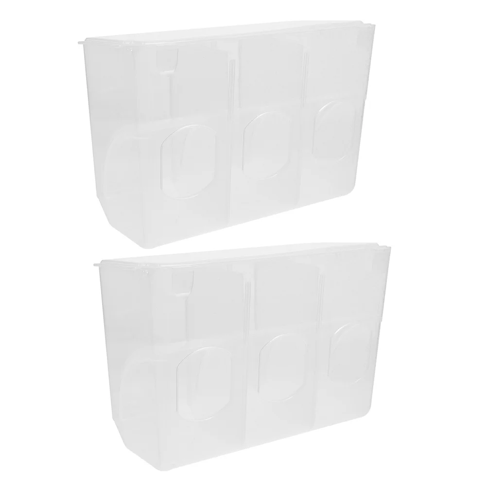 

2Pcs Plastic Automatic Bird Feeder Food Bowl Stable Sift-Proof Feeding Box for Pigeon Parrot Quail Canary Sparrow