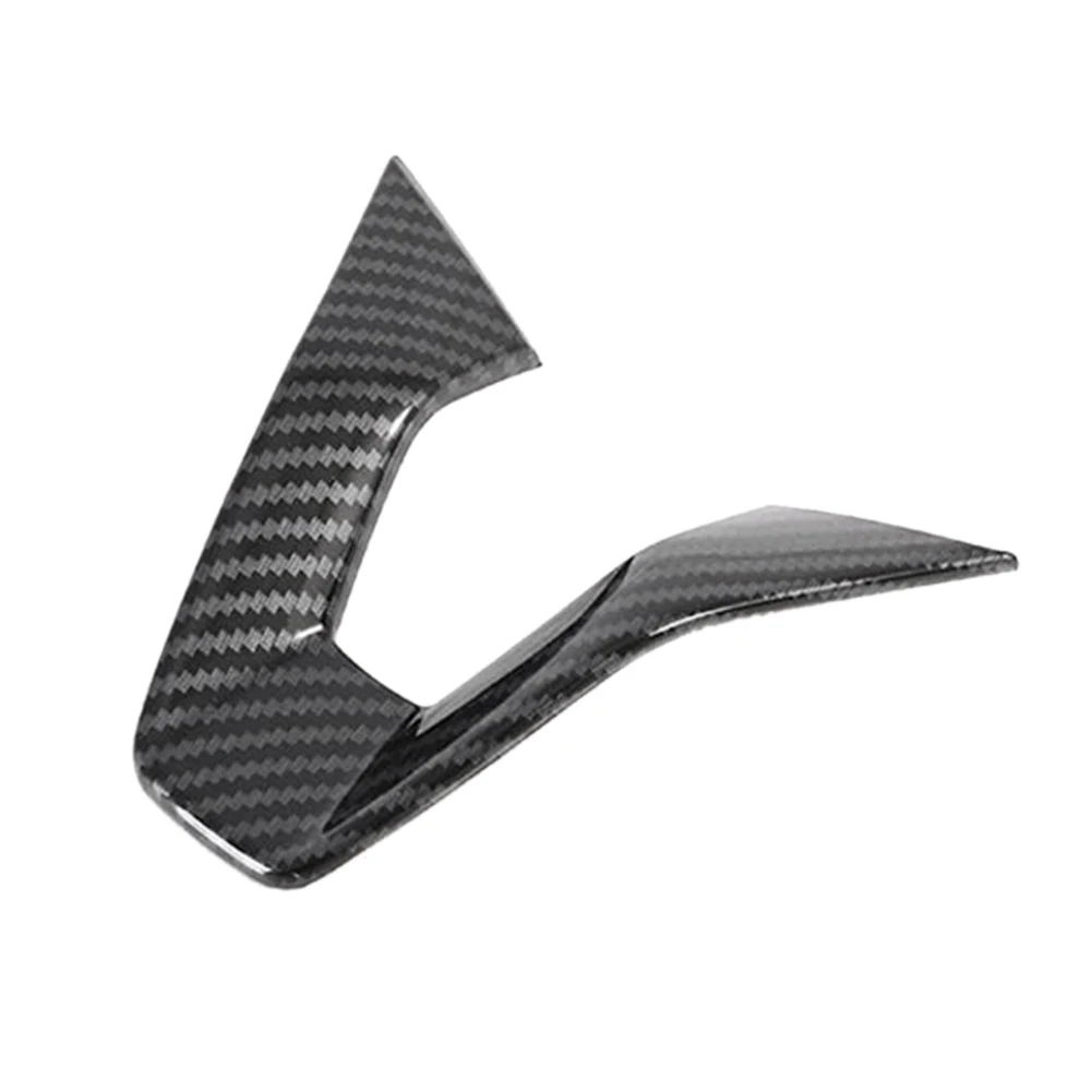 Carbon Fiber Car Steering Wheel Cover Trim Accessories for Onix 2019-2021