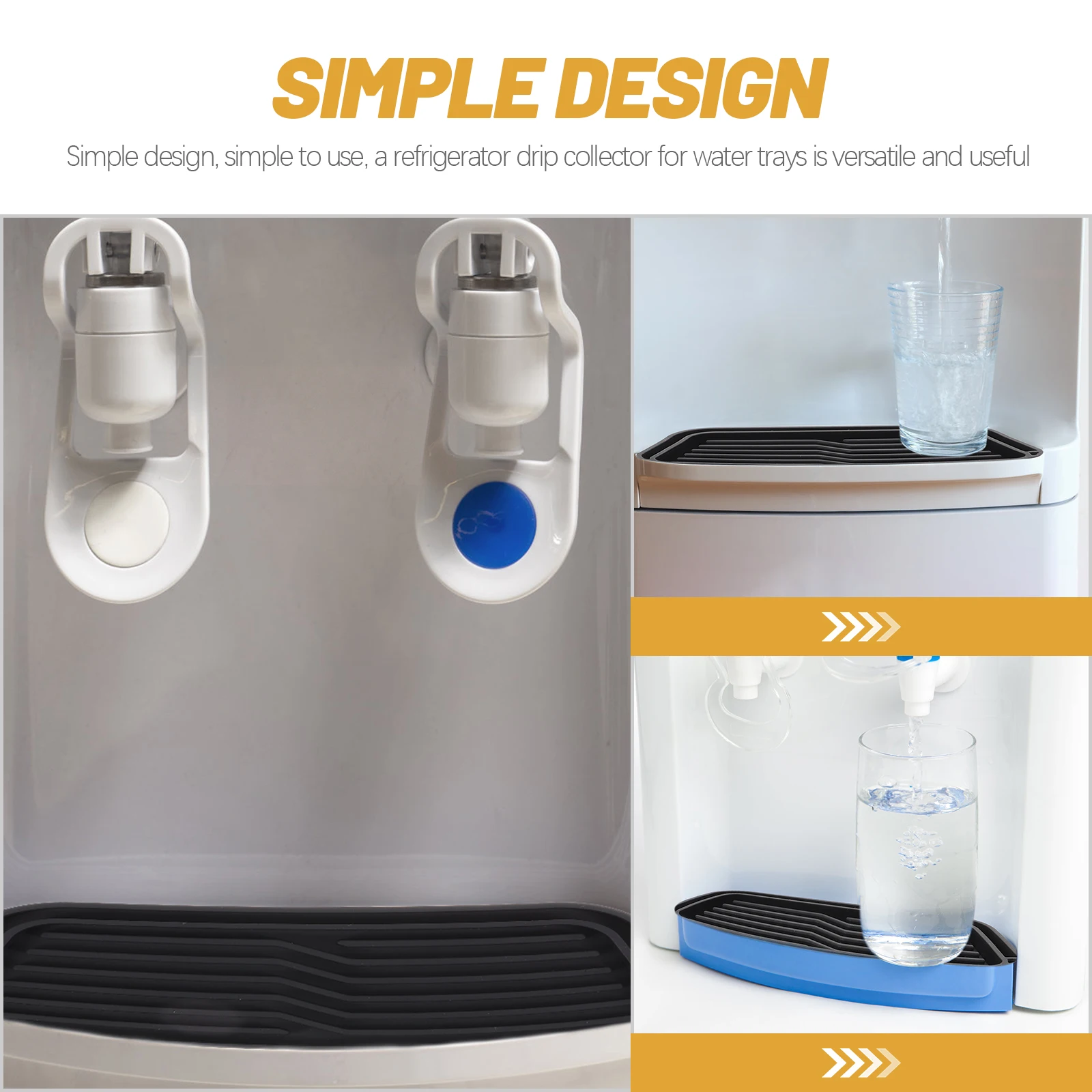 

Silicone Tray Refrigerator Drip Catcher For Water Pan Catcher Black Color Easy Install Water Tray Fridge Kitchen Bar