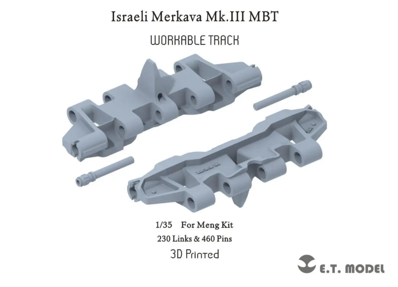 

ET MODEL P35-055 1/35 Israeli Merkava Mk.III MBT Workable Track