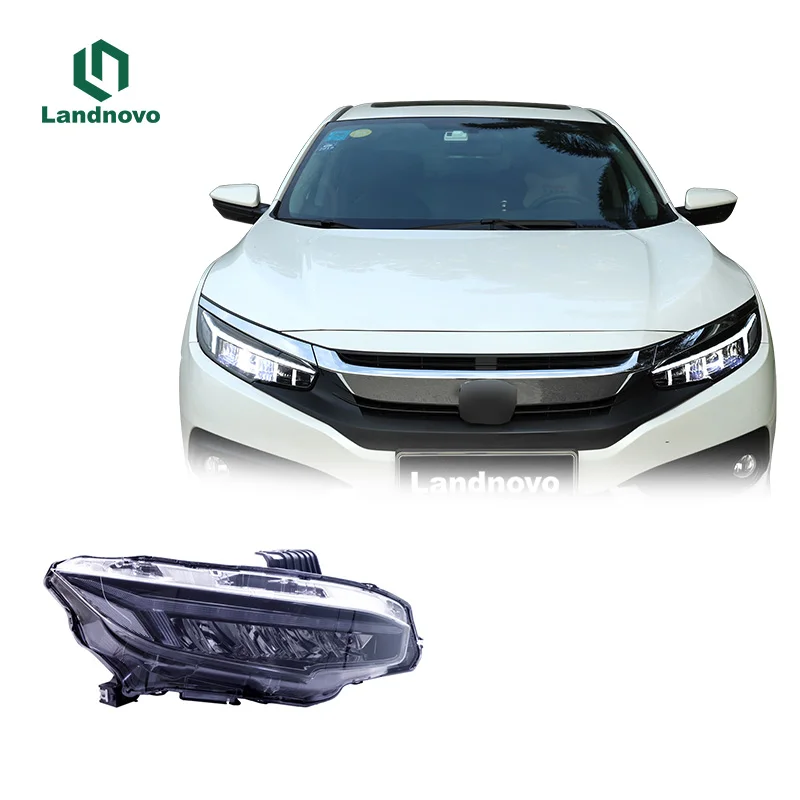 

Wholesale Car Led Head Light Lamp For 10th Dragon Wing Style Led Light Headlight Headlamp