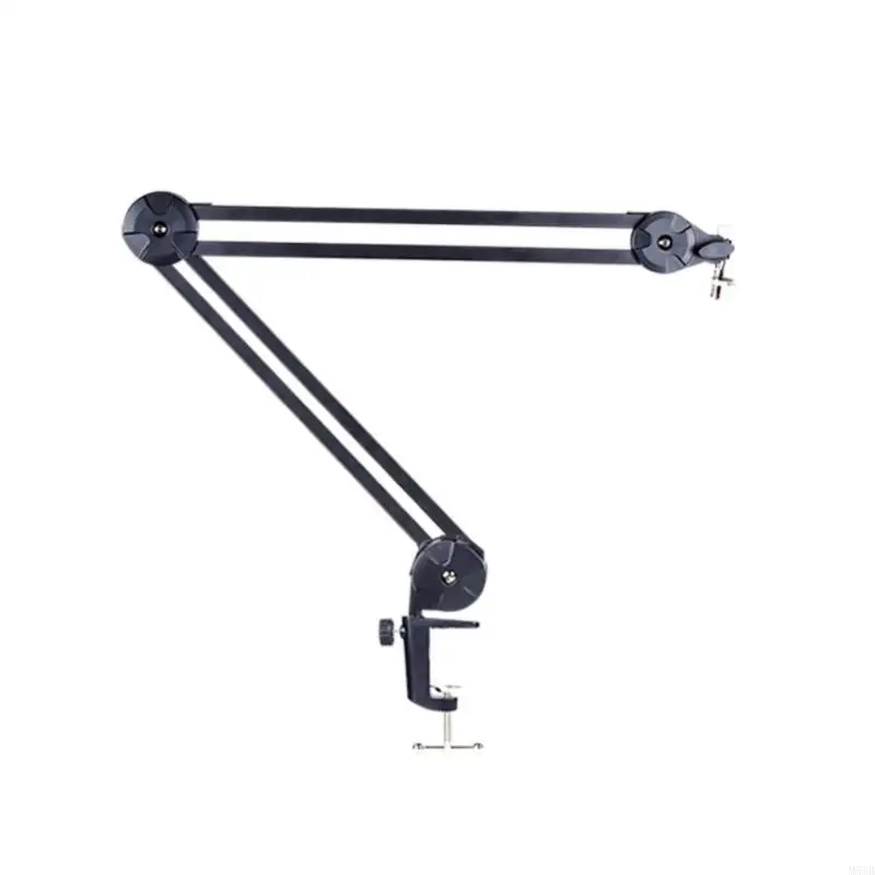 

M5TB Lightweight Metal Microphone Boom Arm Mic Stand Adjustable Reach and Secure Use