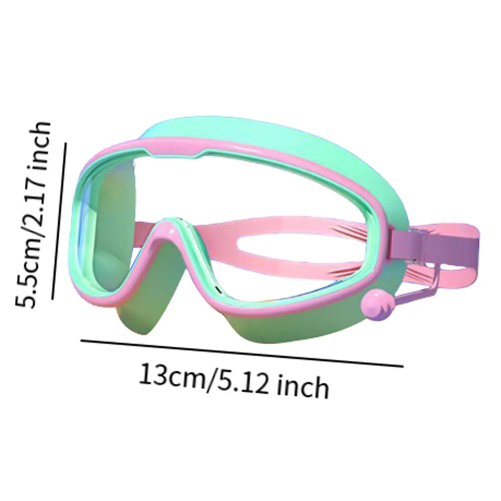 Gafas de natación para niños y niñas, gafas de natación de visión amplia