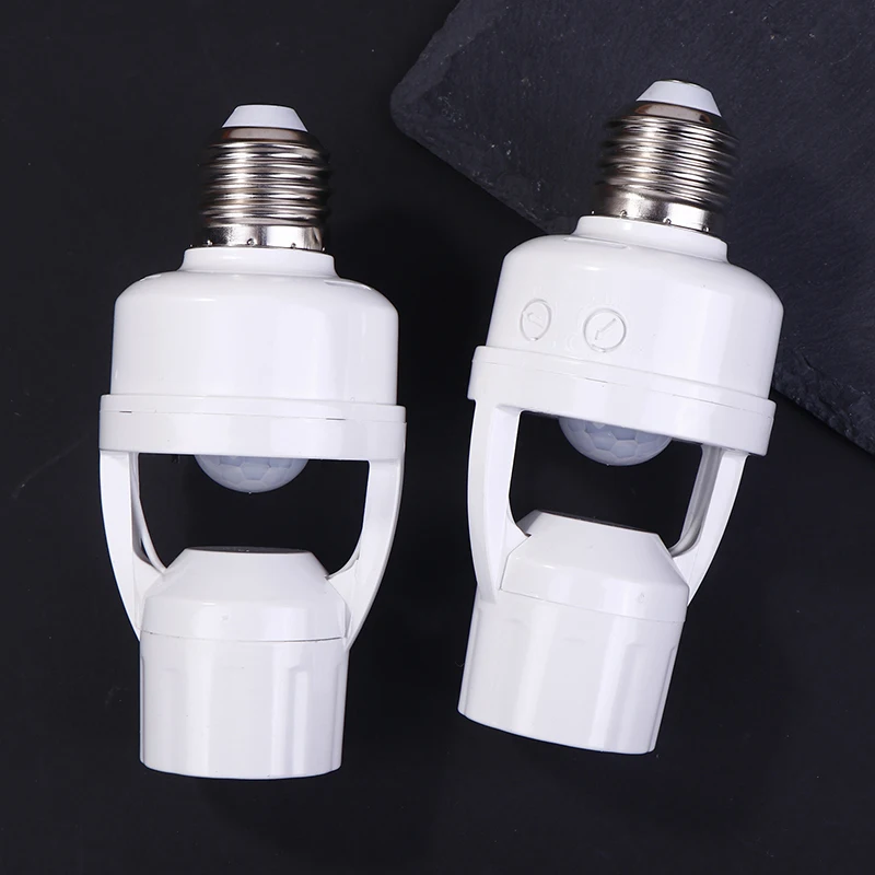 AC85-265V Motion Sensor Lamp Head Base E27 E26 Switch Bulb Holder Socket Adapter Converter Human Induction Infrared Body Sensor