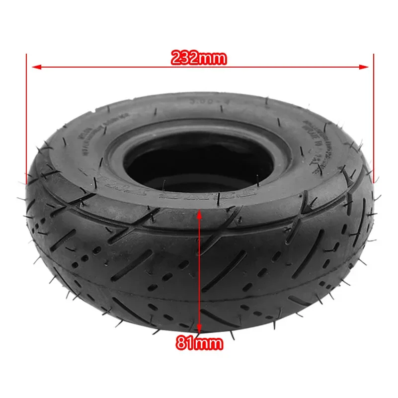 Scooter Tyre Tube 3.00-4 Tire Wheels Fits Mini 2 Stroke Quad ATV Motor Bike Parts (10\'\'x3\'\', 260x85) For Razor Pocket E300 E325