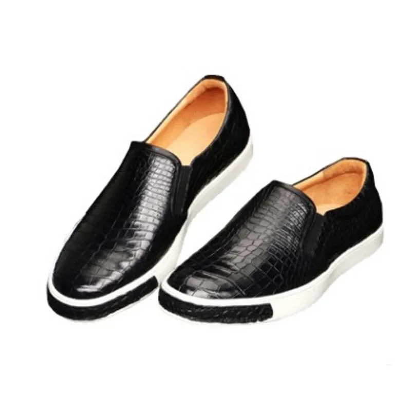 dongou Fashion  men  crocodile  shoes  male  shoes   crocodile leather  crocodile  leisure  summer  style men shoes