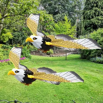 وهمية الطائر الصقور شرك الطيور أجهزة تخويف الطيور بعيدا حمامة طارد لحديقة فزاعة واقعية في الهواء الطلق حامي المزرعة